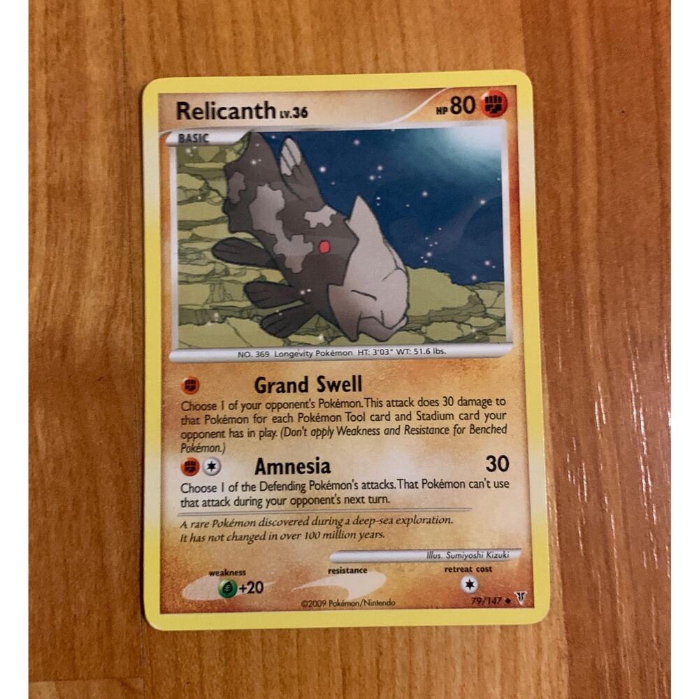 Relicanth Pokemon‎ Card